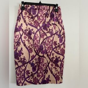 Silk Pencil Skirt